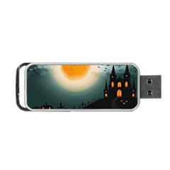 Halloween landscape Portable USB Flash (One Side)