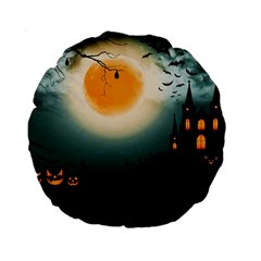 Halloween landscape Standard 15  Premium Round Cushions