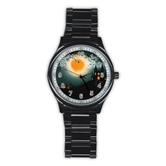 Halloween landscape Stainless Steel Round Watch