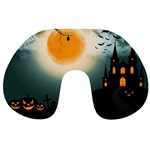 Halloween landscape Travel Neck Pillows Front