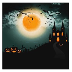 Halloween landscape Large Satin Scarf (Square)