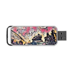 Modern Abstract Painting Portable Usb Flash (two Sides) by NouveauDesign