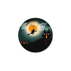 Halloween Landscape Golf Ball Marker by Valentinaart