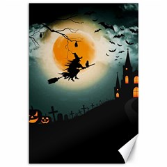 Halloween Landscape Canvas 12  X 18   by Valentinaart