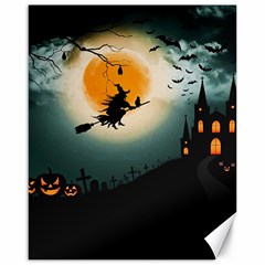 Halloween Landscape Canvas 16  X 20   by Valentinaart