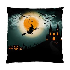 Halloween Landscape Standard Cushion Case (two Sides) by Valentinaart