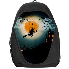 Halloween Landscape Backpack Bag by Valentinaart