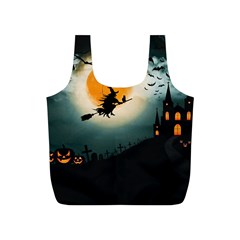 Halloween Landscape Full Print Recycle Bags (s)  by Valentinaart