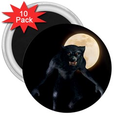 Werewolf 3  Magnets (10 Pack)  by Valentinaart