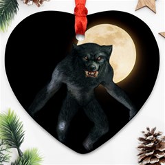 Werewolf Heart Ornament (two Sides) by Valentinaart