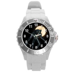 Werewolf Round Plastic Sport Watch (l) by Valentinaart