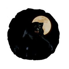 Werewolf Standard 15  Premium Flano Round Cushions by Valentinaart