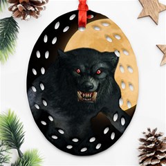 Werewolf Ornament (oval Filigree) by Valentinaart