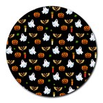 Halloween pattern Round Mousepads Front