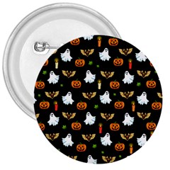 Halloween Pattern 3  Buttons by Valentinaart