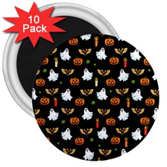 Halloween Pattern 3  Magnets (10 Pack)  by Valentinaart