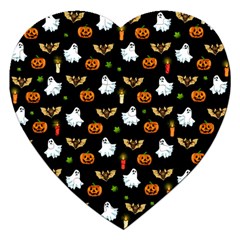 Halloween Pattern Jigsaw Puzzle (heart) by Valentinaart