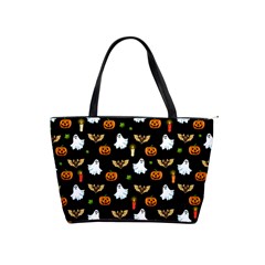 Halloween Pattern Shoulder Handbags by Valentinaart