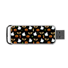 Halloween Pattern Portable Usb Flash (two Sides) by Valentinaart