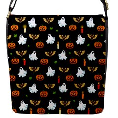 Halloween Pattern Flap Messenger Bag (s) by Valentinaart