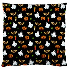 Halloween Pattern Large Flano Cushion Case (one Side) by Valentinaart