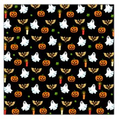 Halloween Pattern Large Satin Scarf (square) by Valentinaart