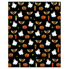 Halloween Pattern Drawstring Bag (small) by Valentinaart