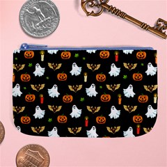 Halloween Pattern Large Coin Purse by Valentinaart