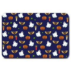 Halloween Pattern Large Doormat  by Valentinaart