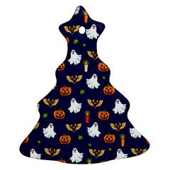 Halloween Pattern Christmas Tree Ornament (two Sides) by Valentinaart