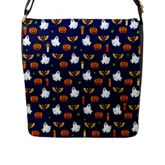 Halloween Pattern Flap Messenger Bag (l)  by Valentinaart