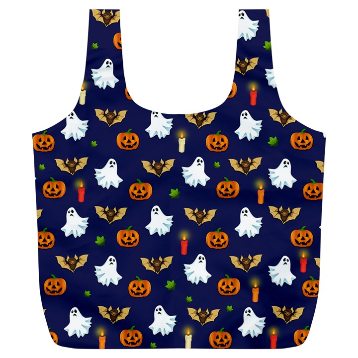 Halloween pattern Full Print Recycle Bags (L) 