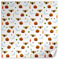 Halloween Pattern Canvas 12  X 12   by Valentinaart