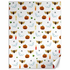 Halloween Pattern Canvas 12  X 16   by Valentinaart