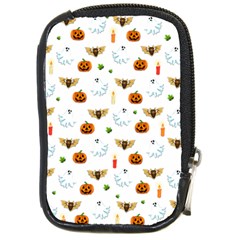 Halloween Pattern Compact Camera Cases by Valentinaart