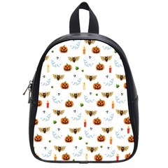 Halloween Pattern School Bag (small) by Valentinaart