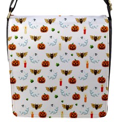 Halloween Pattern Flap Messenger Bag (s) by Valentinaart