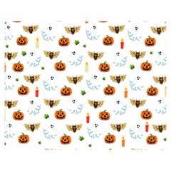 Halloween Pattern Double Sided Flano Blanket (medium)  by Valentinaart