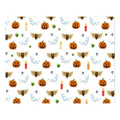 Halloween Pattern Double Sided Flano Blanket (large)  by Valentinaart