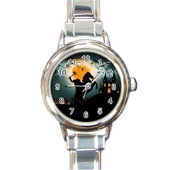 Headless Horseman Round Italian Charm Watch by Valentinaart