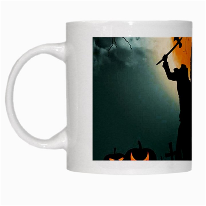 Headless Horseman White Mugs