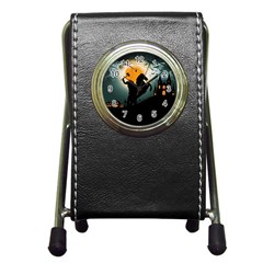 Headless Horseman Pen Holder Desk Clocks