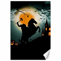 Headless Horseman Canvas 12  X 18   by Valentinaart