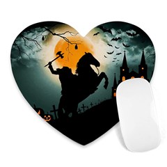 Headless Horseman Heart Mousepads by Valentinaart