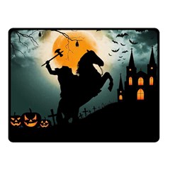 Headless Horseman Fleece Blanket (small) by Valentinaart