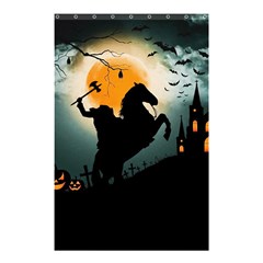 Headless Horseman Shower Curtain 48  X 72  (small)  by Valentinaart