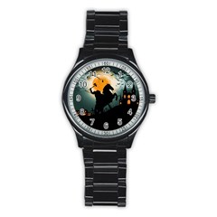 Headless Horseman Stainless Steel Round Watch by Valentinaart