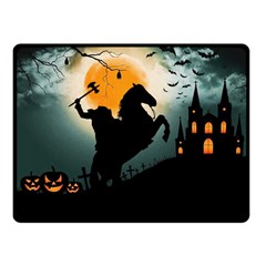 Headless Horseman Double Sided Fleece Blanket (small)  by Valentinaart