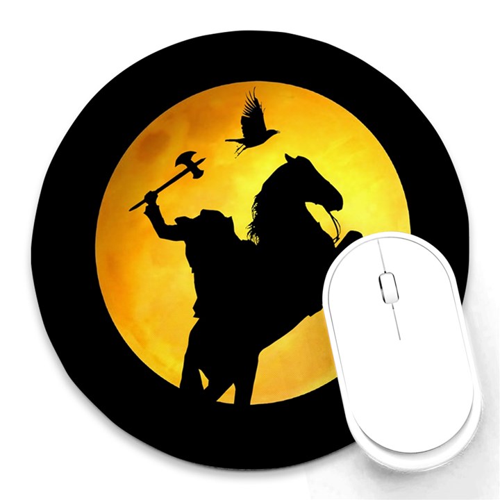 Headless Horseman Round Mousepads