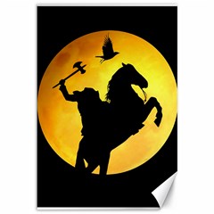 Headless Horseman Canvas 12  X 18   by Valentinaart